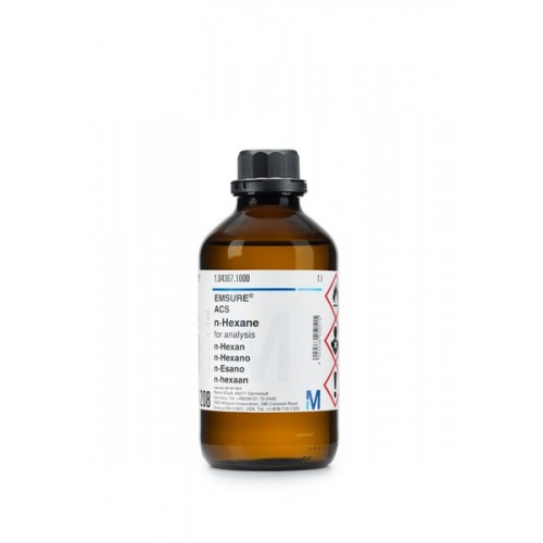 N-HEXANO PA EMSURE ACS MIN. 99% MERCK - (FRASCO/1L) N-HEXANO PA EMSURE ACS MIN. 99% MERCK - (FRASCO/1L)