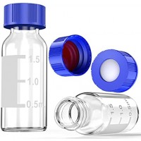 KIT VIAL 2ml TRANSP C/TAMPA ROSCA SEPTO PTFE/SIL (100 UND)