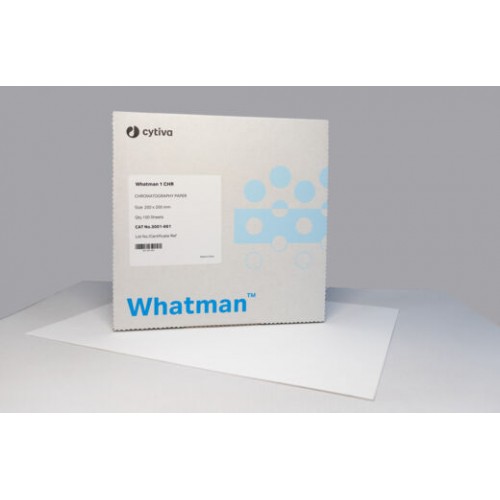 PAPEL P/ CROMATOGRAFIA GRADE 1CHR 200 X 200mm WHATMAN™ (CYTIVA) - EMB/100 UND PAPEL P/ CROMATOGRAFIA GRADE 1CHR 200 X 200mm WHATMAN™ (CYTIVA) - EMB/100 UND