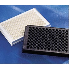 PLACA 96 POÇOS FUNDO EM U EM PS PRETO HIGH BIND NÃO ESTÉRIL SEM TAMPA (EMB C/ 100 PLACAS) CORNING