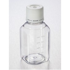 GARRAFA PET 250 ML OCTOGONAL ESTÉRIL C/ TAMPA ROSCA CORNING (EMB. 48 UND)