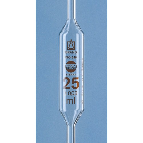 PIPETA VOLUMÉTRICA CLASSE AS 10 mL GRAV. MARROM ETERNA BRAND PIPETA VOLUMÉTRICA CLASSE AS 10 mL GRAV. MARROM ETERNA BRAND