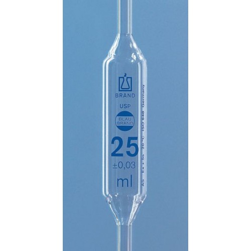 PIPETA VOLUMÉTRICA CLASSE AS USP 9mL GRAVAÇÃO EM AZUL BRAND PIPETA VOLUMÉTRICA CLASSE AS USP 9mL GRAVAÇÃO EM AZUL BRAND