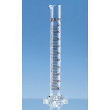 PROVETA BASE HEXAG. 10 ml DIV. 0,2 ml EM VIDRO CLASSE A GRAVAÇÃO MARROM  BRAND