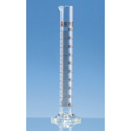 PROVETA BASE HEXAG. 500 ml DIV. 5 ml EM VIDRO CLASSE A GRAVAÇÃO MARROM BRAND PROVETA BASE HEXAG. 500 ml DIV. 5 ml EM VIDRO CLASSE A GRAVAÇÃO MARROM BRAND