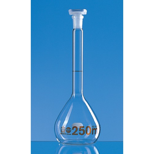 BALÃO VOLUMÉTRICO EM VIDRO CL. A 25 mL COM TAMPA PP BRAND BALÃO VOLUMÉTRICO EM VIDRO CL. A 25 mL COM TAMPA PP BRAND