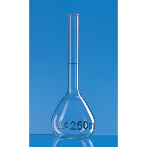 BALÃO VOLUMÉTRICO EM VIDRO CL. A 50 mL SEM TAMPA BRAND BALÃO VOLUMÉTRICO EM VIDRO CL. A 50 mL SEM TAMPA BRAND