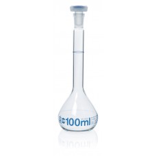 BALÃO VOLUMÉTRICO EM VIDRO CL. A 100 mL COM TAMPA EM PP BRAND