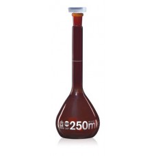 BALÃO VOLUMÉTRICO AMBAR 1000 mL EM VIDRO CL.A USP COM TAMPA EM PP BRAND