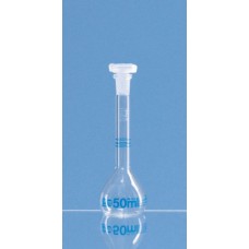 BALÃO VOLUMÉTRICO EM VIDRO 50ml C/ 3 MARCAS BRAND