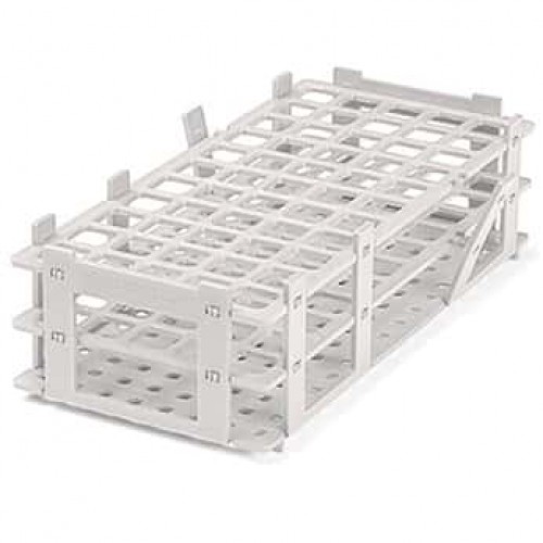 RACK EM PP, BRANCO, PARA 84 TUBOS DE 13MM BRAND RACK EM PP, BRANCO, PARA 84 TUBOS DE 13MM BRAND