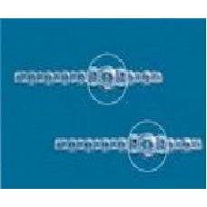 TIRA DE  8 TAMPAS EM PP ARREDONDADAS P/ TUBOS PCR 0,2ml  BRAND - 1000 TP