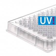 PLACA 96 POÇOS FUNDO PLANO P/ UV STANDARD BRAND (EMB C/ 50) pureGrade™, BIO-CERT®