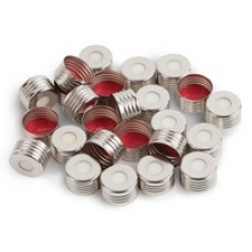 TAMPA P/ VIAL 18mm ROSCA MAGNET. SEPTO PTFE/SILIC. - P/ HEADSPACE RESTEK  (100 UNID)