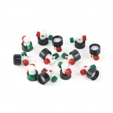 TAMPA P/ VIAL 13mm C/ VALVULA DE AMOSTRAGEM  MININERT RESTEK (EMB. C/ 12 UNIDADES)