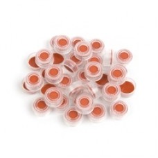 TAMPA SNAP TRANSP E SEPTO PTFE/SIL VERMELHO 11 mm  RESTEK (EMB. 100 UND)